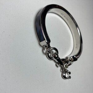 Coach C Charm Silver Tone Bracelet